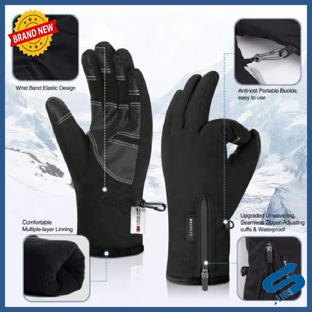 Medium Winter Gloves 5-Layer Insulation Waterproo… - image 6